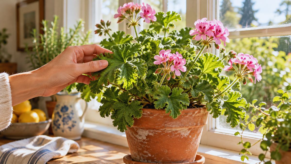 Scented Geranium Fragrance From the Leaves